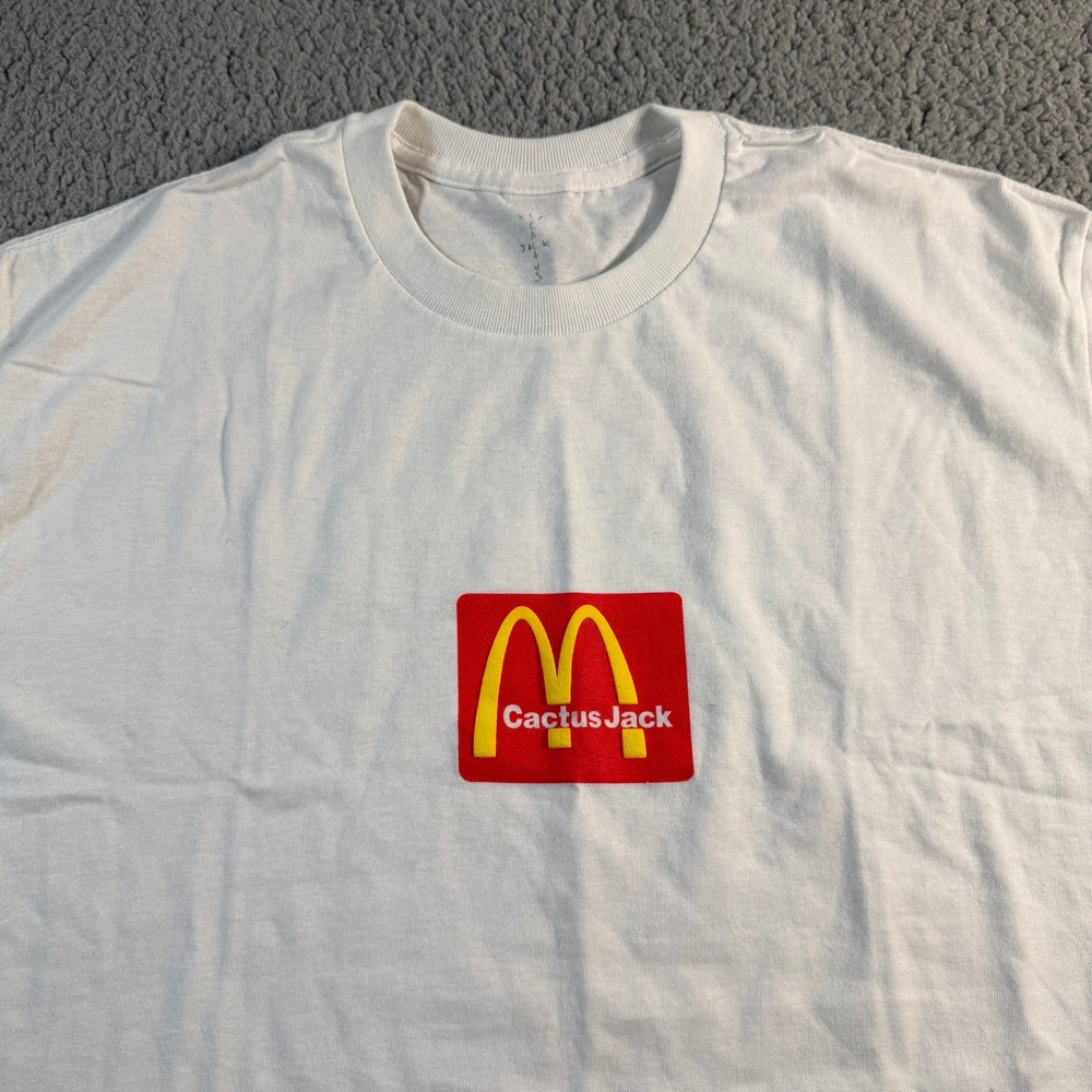 Travis Scott Cactus Jack x McDonalds Sesame T-Shirt White Large CJMD-SS11